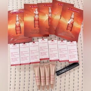 Clarins restorative night / facial lift serum/ double serum travel size